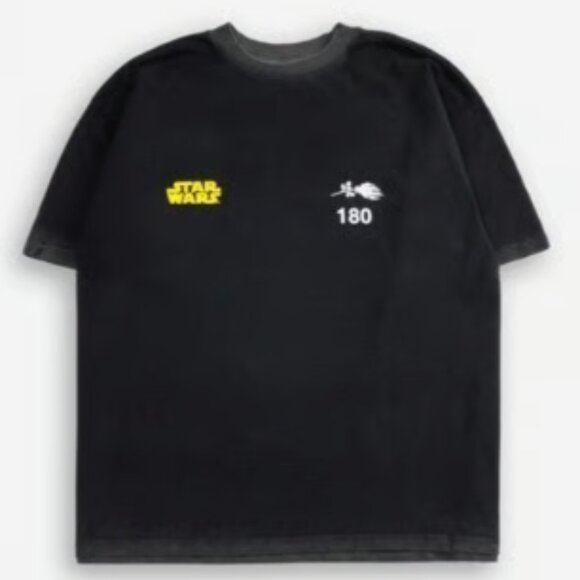 NWOT Star Wars x Civil Regime Concrete Green Crystal 199X Oversized Tee Vintage - Picture 2 of 8